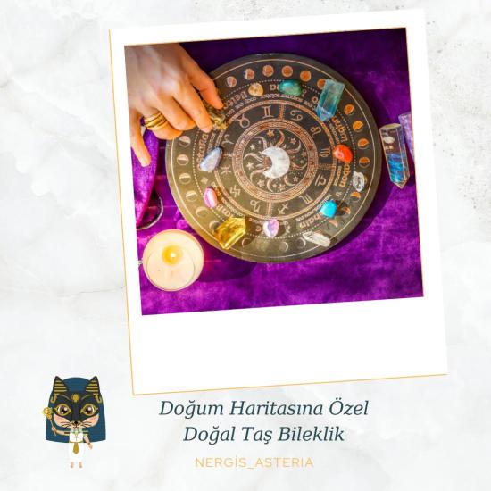 Nergis_Asteria Doğum Haritası Doğal Taş Bileklik